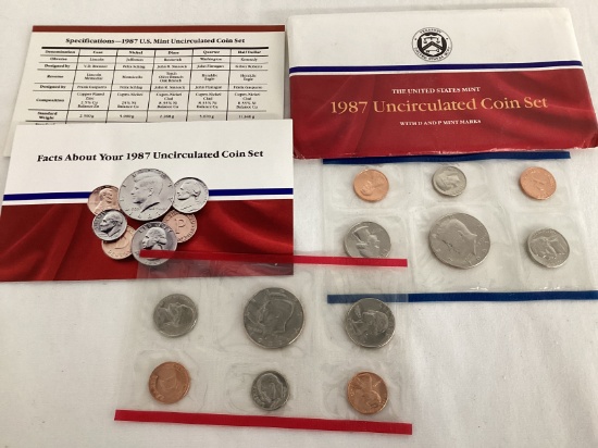 1987 US Mint Uncirculated Coin Set