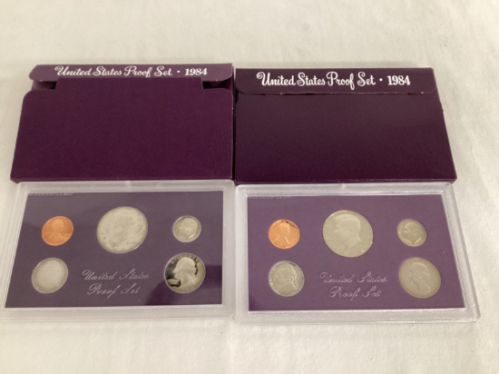 Two 1984 US Mint Coin Proof Sets