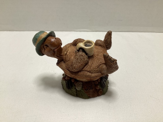 Tim Wolfe "Joe" Tortoise with Coffee Sculpture