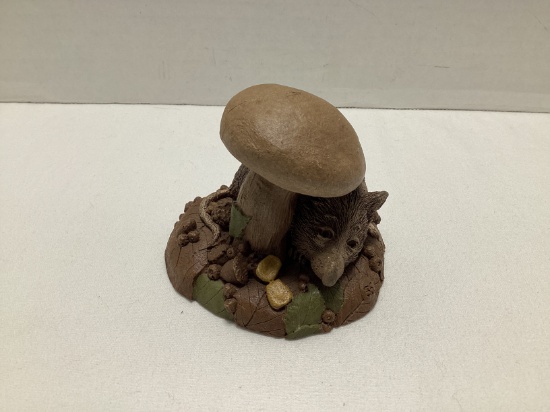 Tim Wolfe "Cora" Mouse and Mushroom Sculpture