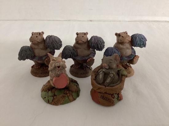Five Tim Wolfe Charmers Sculptures