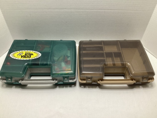 Two Fishing Tackle Boxes with Supplies