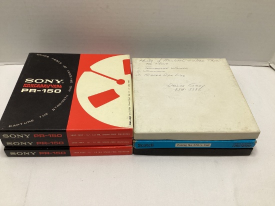 Six Professional Recording Tapes