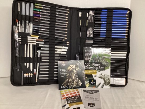 Castle Arts 100+ Piece Drawing Set in Carry Case
