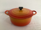 Vintage Le Creuset Enameled Cast Iron Round 