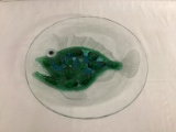 Art Glass Piranha Plate