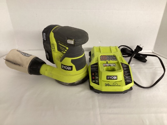 Ryobi One+ 18V Cordless Orbital Sander with Battery and Charger