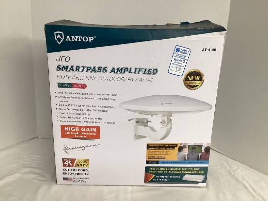 Antop UFO Smartpass Amplified HDTV Antenna Outdoor RV/Attic