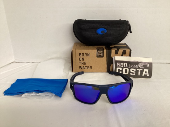 New Costa Diego Midnight Blue Sunglasses with Mirrored Blue Lenses
