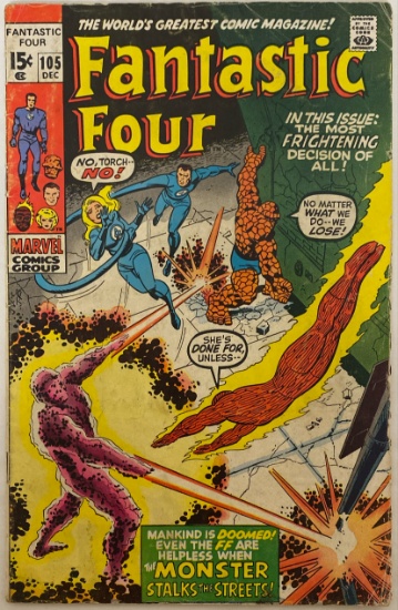 Fantastic Four 105 Marvel Comic Book