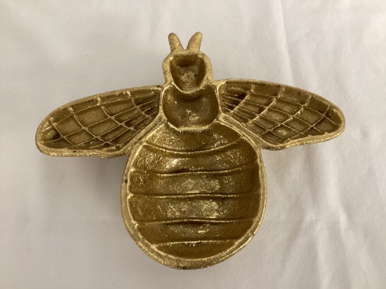 Decorative Metal Gold Flake Finish Bumble Bee