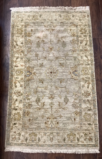 Wool Rug with Fringe