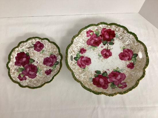 Two Royal Austria Hand Painted Plates