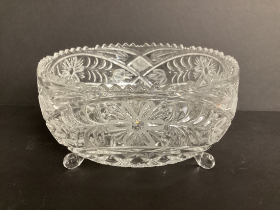 Imperilux Lead Crystal Footed Bowl
