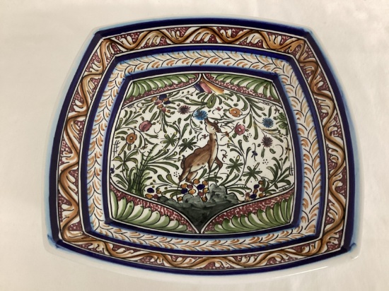 Hand Painted Portuguese Deer Bowl