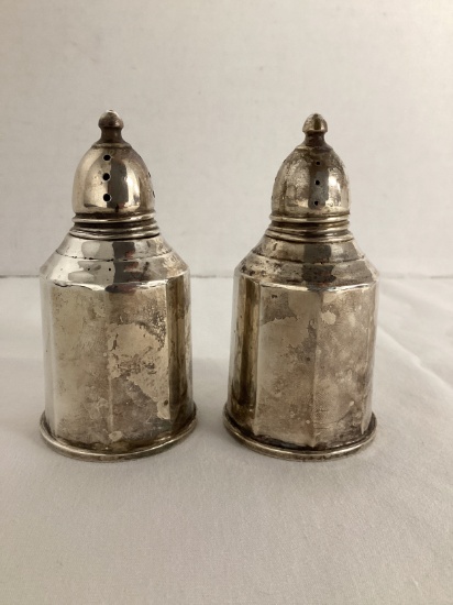 Crown Sterling Weighted Salt and Pepper Shakers