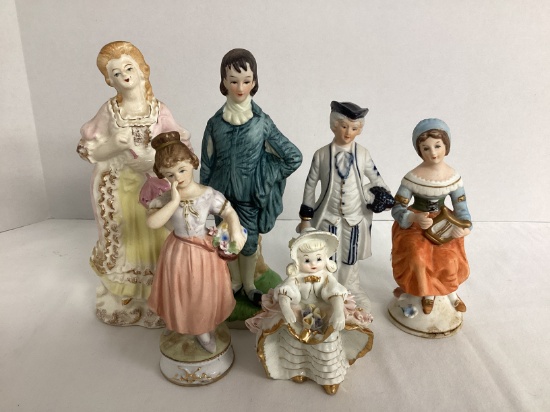 Six Colonial Figures