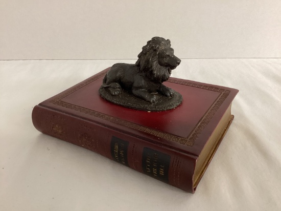 Decorative Lion on Faux Book