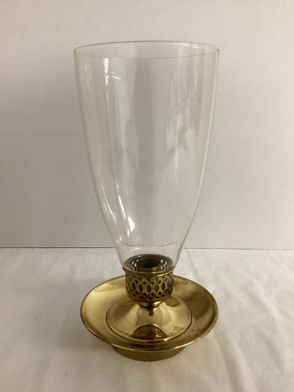Weighted Metal Candlestick with Globe