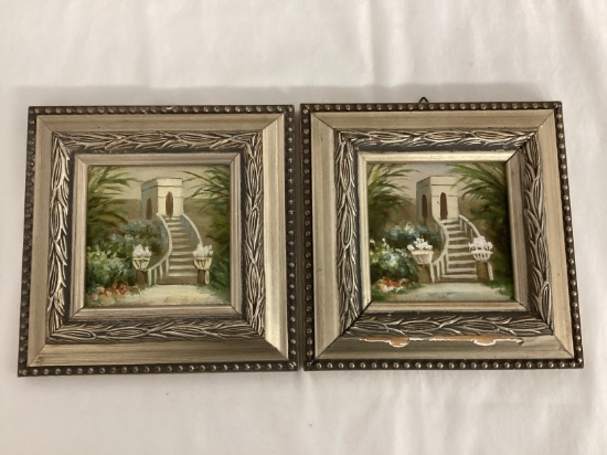 Two Small Original Paintings in Frames