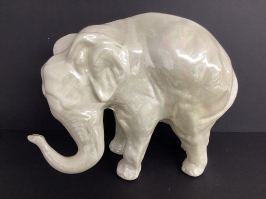 Large Iridescent Elephant Figure