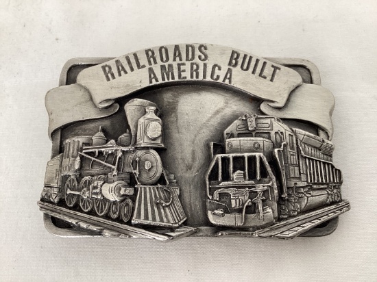 Siskiyou 1984 Railroads Built America Belt Buckle