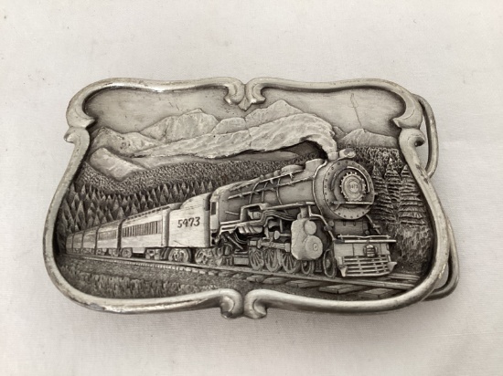 Bergamot Brass Works 1984 Train Belt Buckle