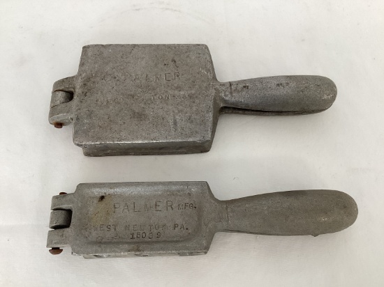 Two Palmer Sinker Molds