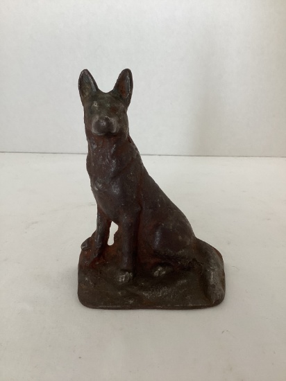 Cast Iron German Shepherd Bookend