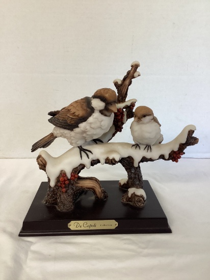 De Capoli Collection Bird Figurine on Attached Base