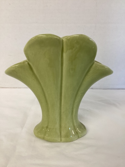 Green Fan Vase