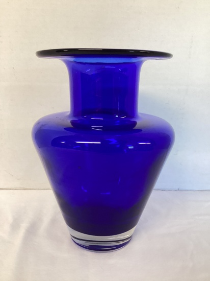 Heavy Cobalt Blue Vase
