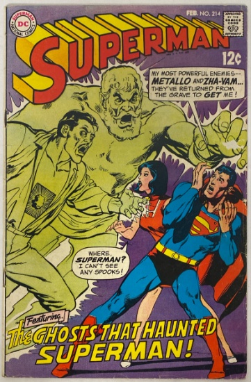 Superman 214 DC Comic Book