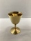 Metal Hallmarked Stemmed Cordial with Faceted Interior