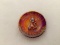 All the World Loves a Clown Amberina Carnival Glass Miniature Plate