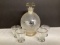 Frosted Glass Decanter and Four Shot Glasses