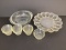Egg Plate, Pyrex Mixing Bowl, and Pyrex Sauce Bowls