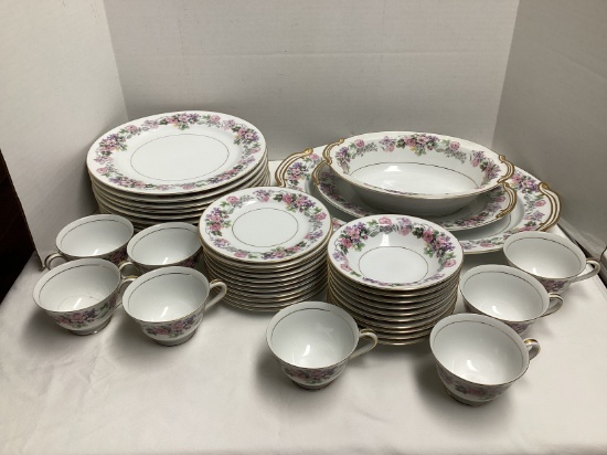 42 Pieces of Noritake Roselane China