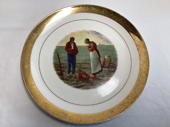 The Angelus by Jean Francois Millet (1814-1875) Decorative Plate