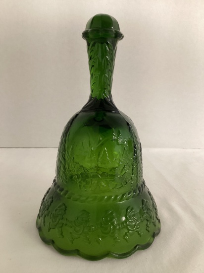 Boyd Glass Winter Scene Christmas Bell