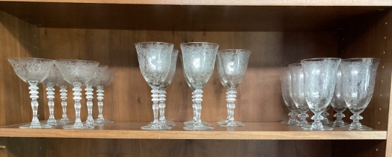 20 Duncan and Miller Adoration Glasses