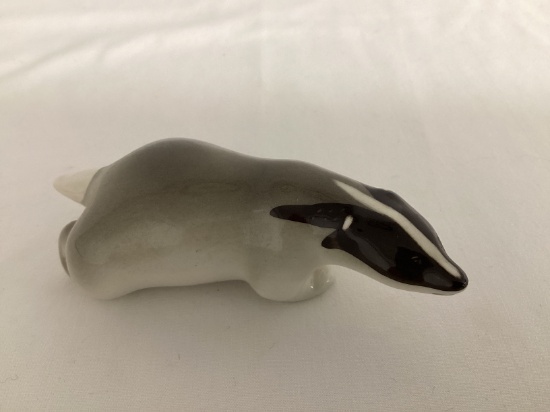 Lomonosov Russia Badger Figurine