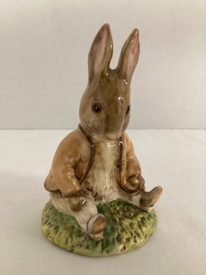 Royal Albert Benjamin Bunny Sat on a Bank Beatrix Potter Figurine