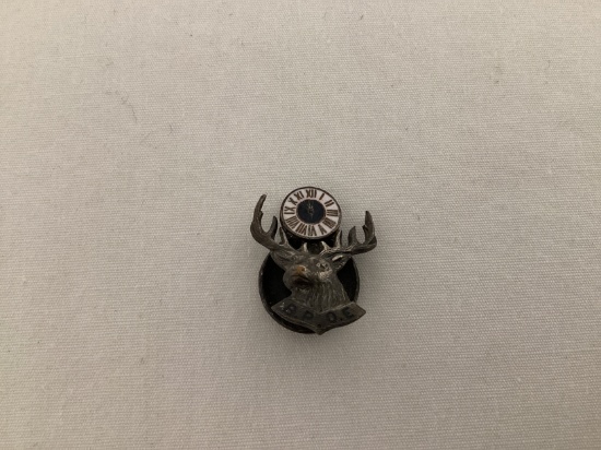 Antique BPOE Benevolent and Protective Order of the Elks Badge with Screw Back