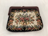 Vintage Tapestry Clutch Bag