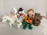 Ty Beanie Babies - Snowball, Spooky, Mystic, Magic, Boomer, Pumkin, Scorch