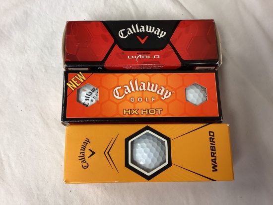 New Callaway Diablo, HX Hot, and Warbird Golf Balls