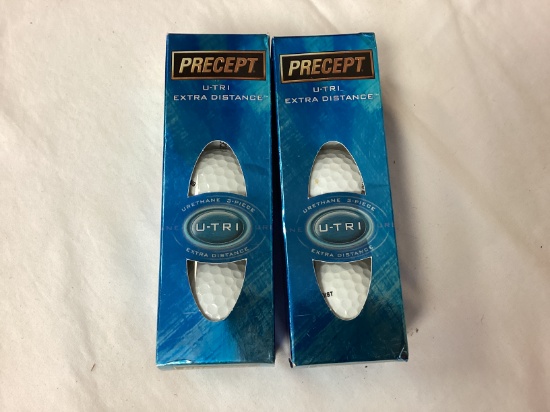 6 New Precept U-Tri Extra Distance Golf Balls