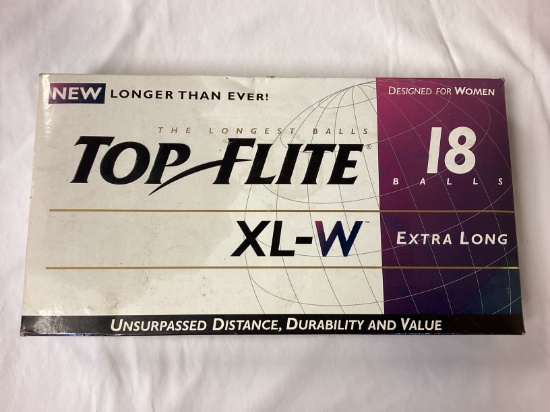 New Top Flite XL-W Box of 18 Women's Golf Balls