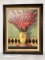 Embellished Floral Still Life on Board by Joan Cole